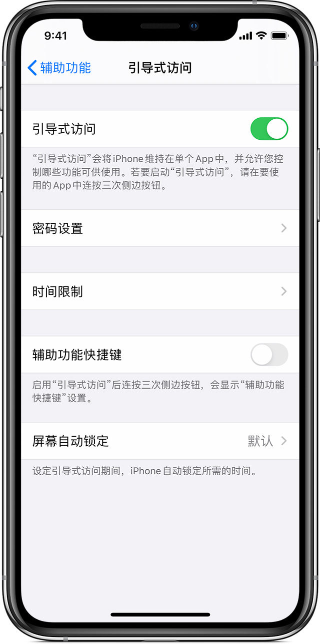 五原苹果手机维修分享如何在 iPhone 上退出引导式访问 