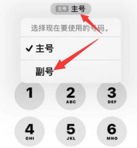 五原苹果14维修店分享iPhone 14 Pro Max使用副卡打电话的方法 